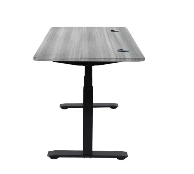 White Or Black 3 Stages Electric Legs Height Adjustable Office Computer Sit To Stand Table