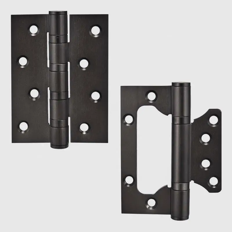 YONFIA stainless steel 4 inch 3mm wood flat door hinge iron corner american european butterfly flat crown head for wood door