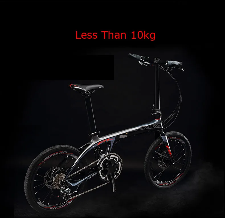 SAVA Z1 Carbon Fiber Folding bike 20 Inch Carbon Frame Bicycle Folding with SHIMANO 105 22S City bike Mini Folding City Bike