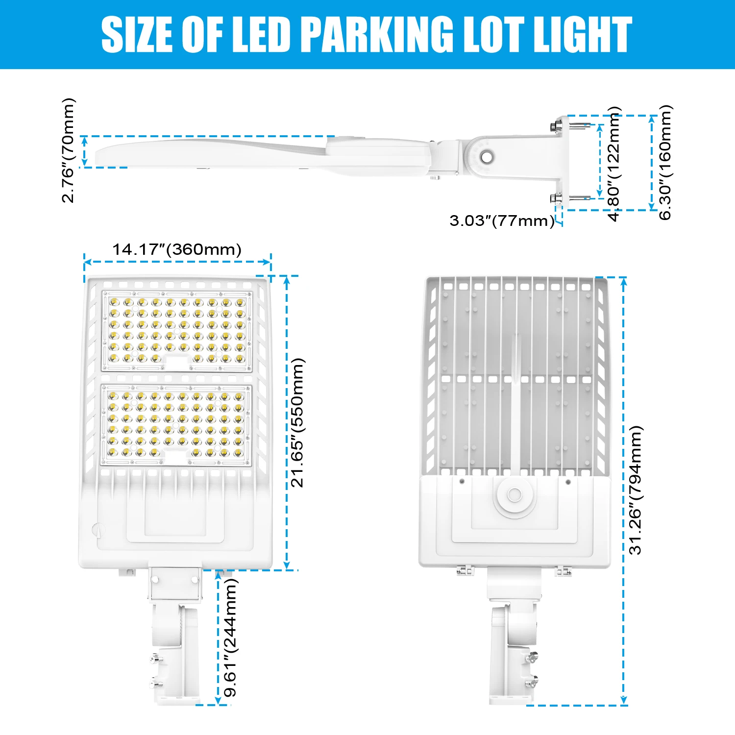 US Stock Outdoor Lighting Manufacturer Waterproof Street Lamp Streetlight Intergrated All In One Led Street Light With Panel