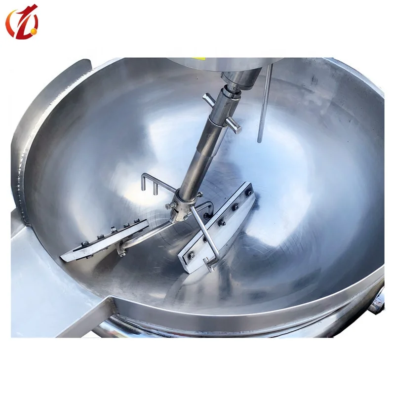 Industrial Multifunctional Vacuum Jacketed Kettle Sugar Syrup Boiler Machine Automatic  Industrial Cooking Pot With  Stirrer