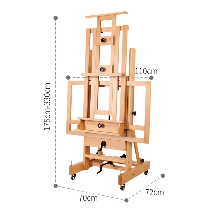 Art Master Sliding Easel Can be Moved Left and Right Artist Master Studio Easel Heavy-Duty Display Easel DHJ-6
