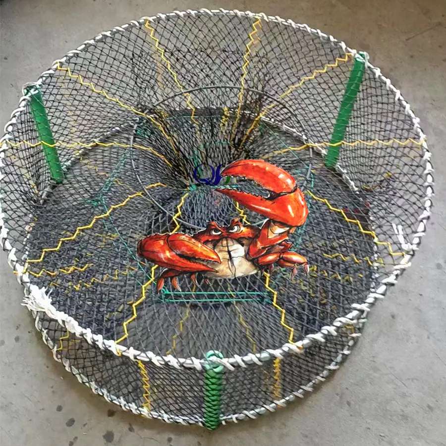 heavy duty Crab Traps with 3 Entrances Fishing Tool-Fishing galvanized wire  Crab Pots