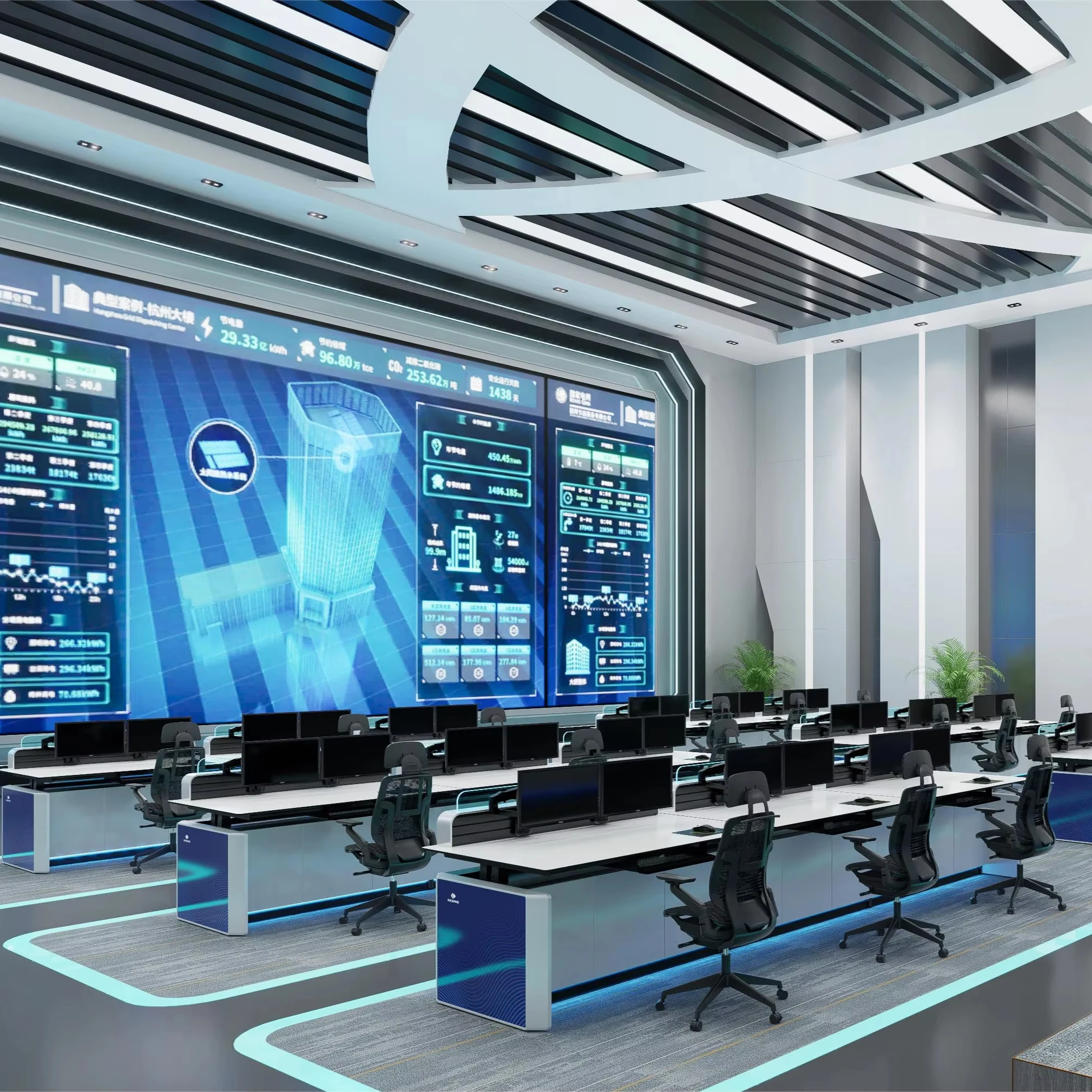 kesino compact control room console Ergonomically designed podium furniture Multifunctional design Height-adjustable console