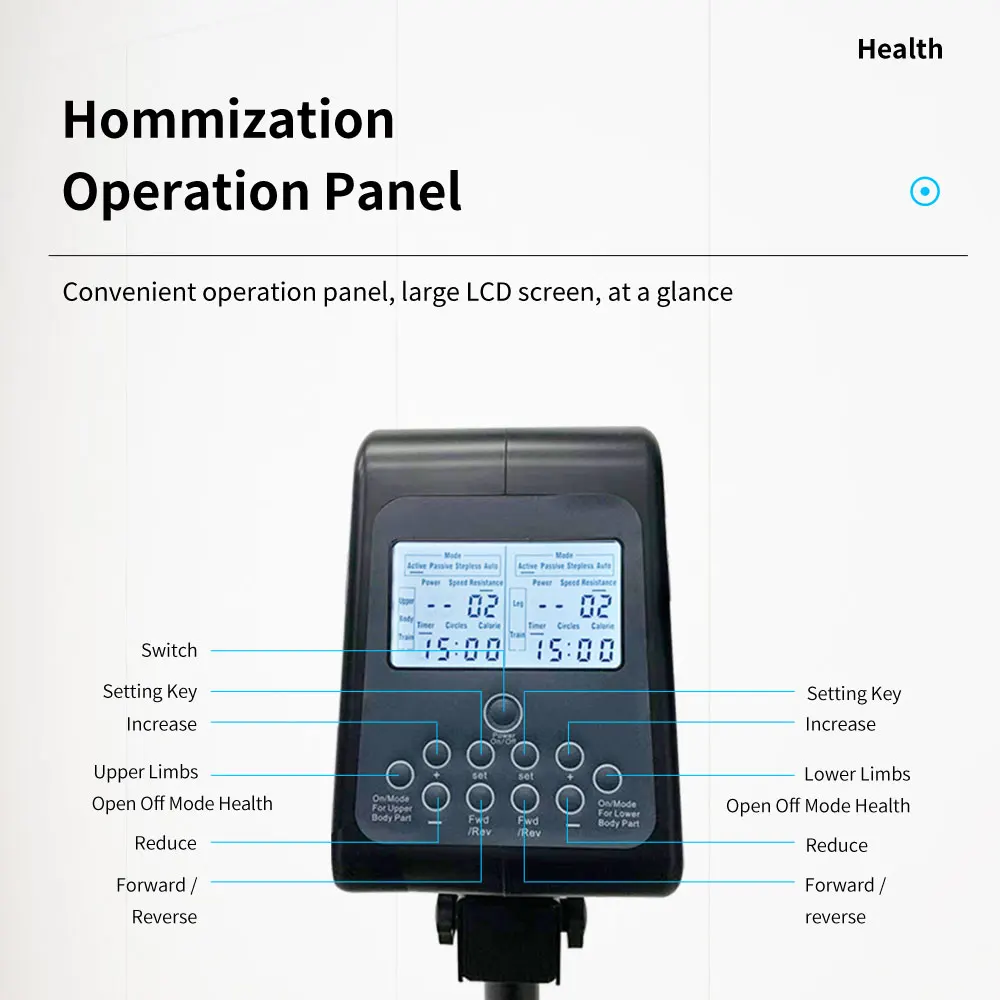 Professional  LCD display Body Healthcare Supplement Portable Electric Motorized mini exercise bike