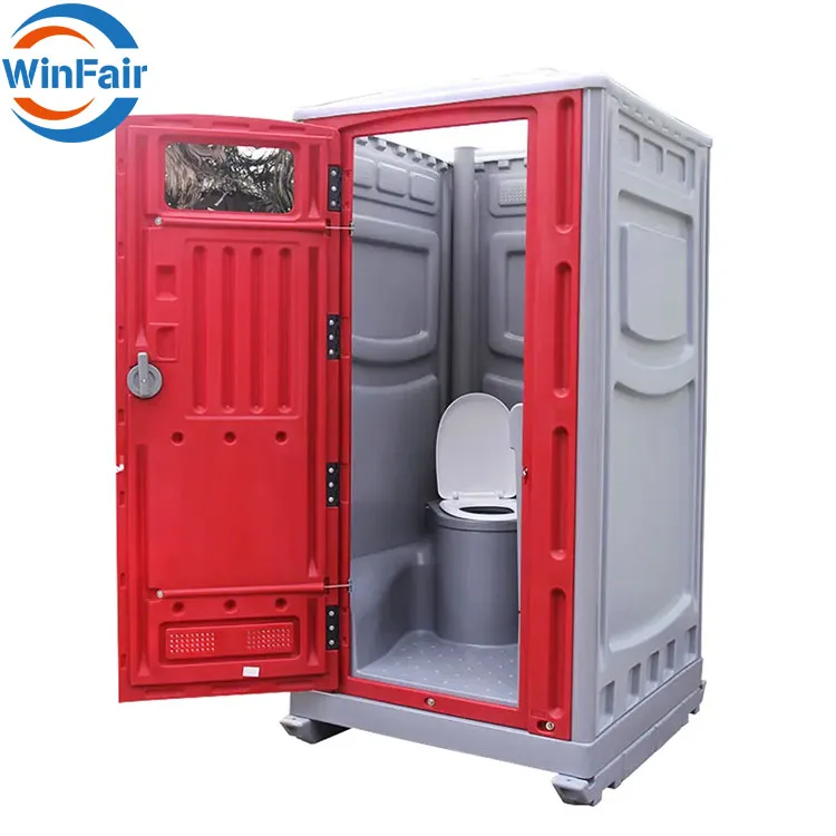 WinFair China Customized low Price Easy to Assemble Plastic Outdoor Mobile Portable Temporary Toilet for Sale