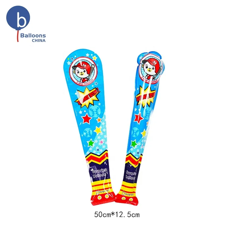 Wold Cup Advertising Various Color Cheering Bang Bang Sticks Noise Maker Inflatable Cheering Stick balloons
