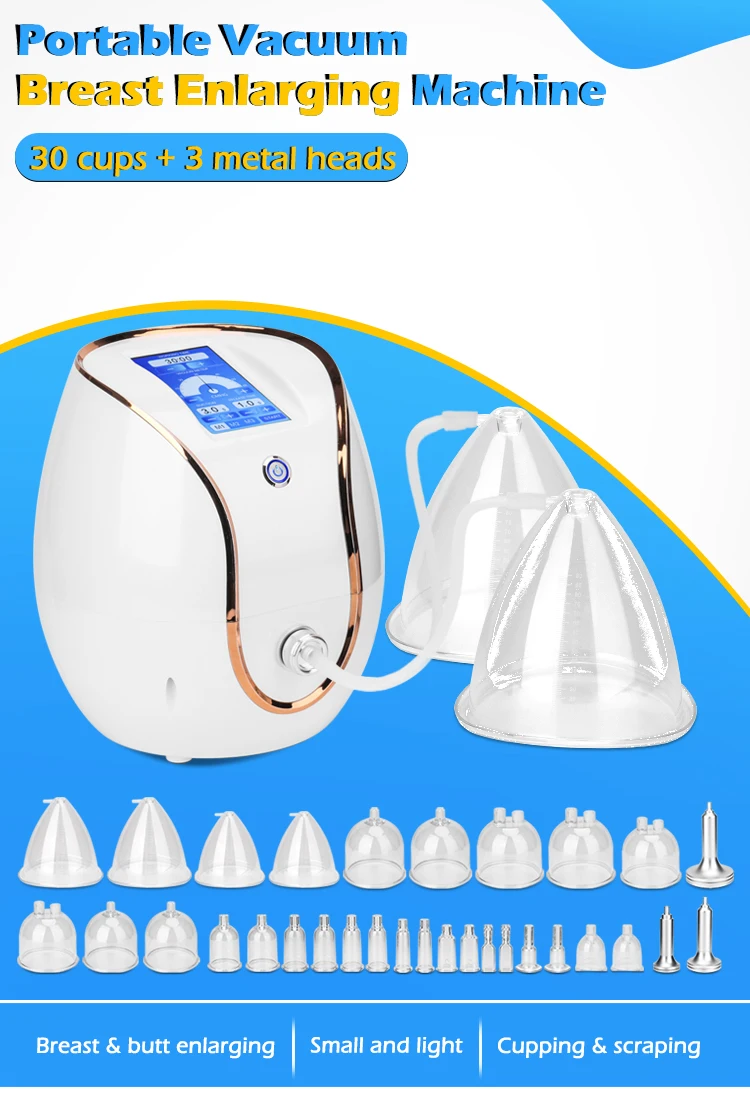 Hottest beauty salon vacuum butt lifting machine cups vacuum breast sucking buttocks enlargement machine