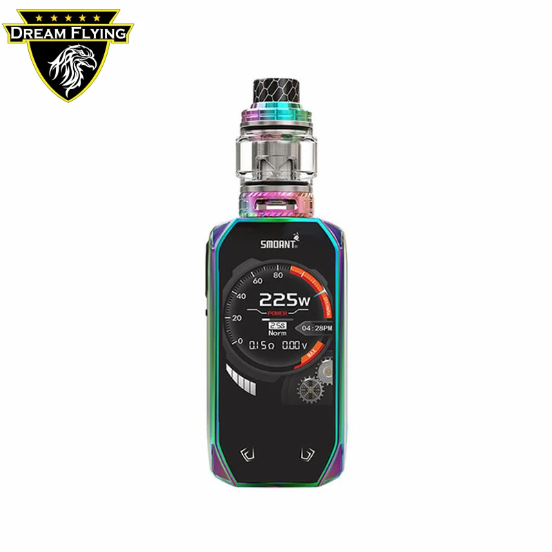 Best quality top filling design and adjustable airflow system box mod 2.4inch colorful screen display Smoant Naboo 225W Kit