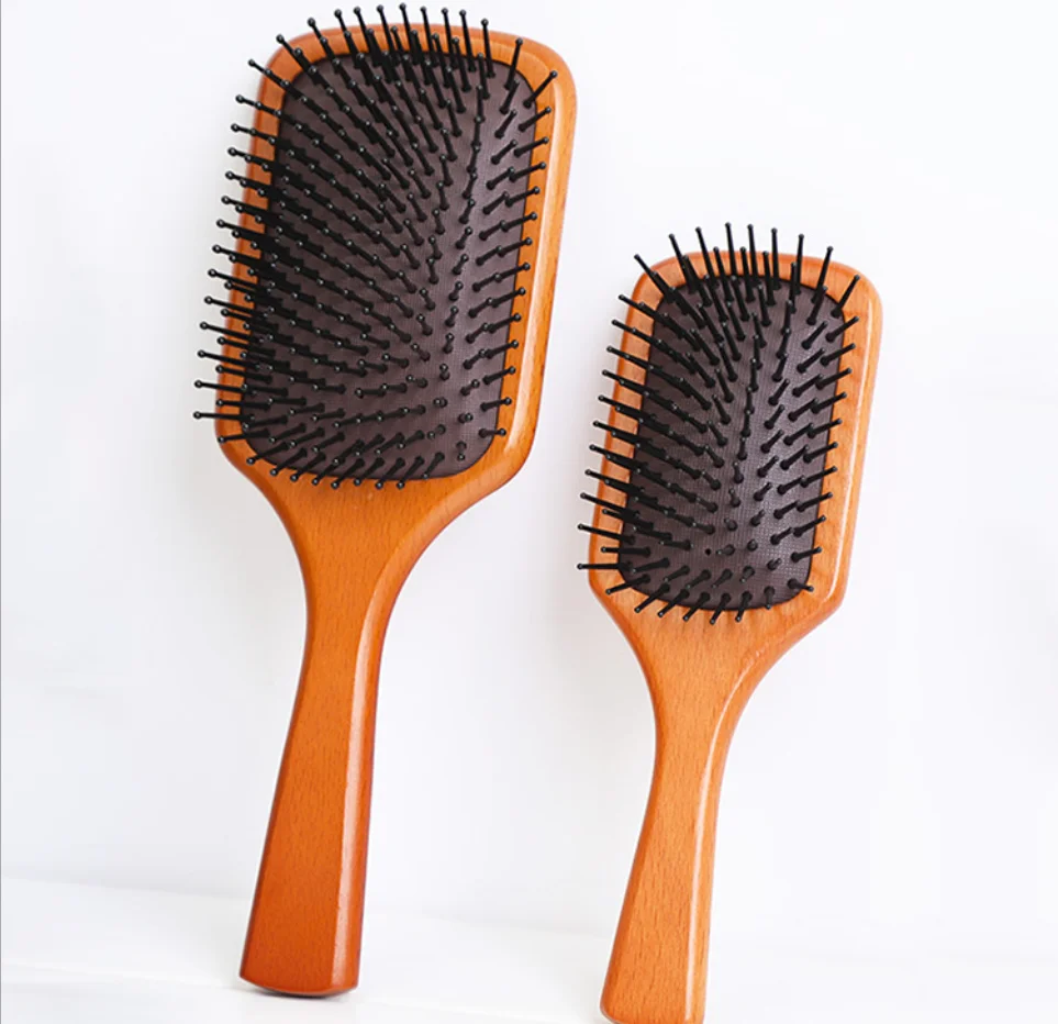 High Quality Luxury Hair Brushes Air Cushion Comb Custom Logo Wooden Hair Comb