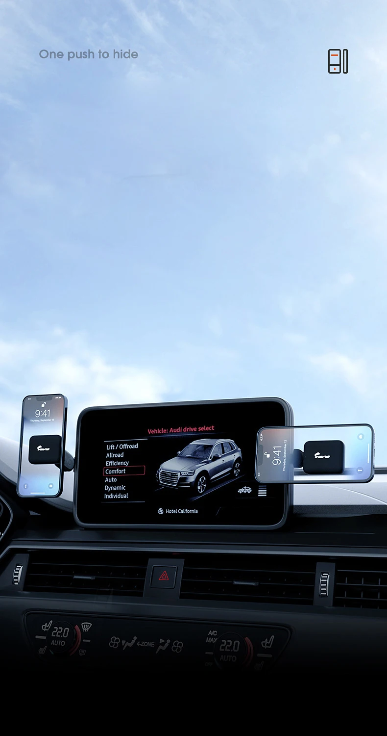 Car Multifunctional Mobile Phone Bracket For cars GPS Stand Car Phones Holder with Phone Number Plate for Tesla Model 3/Y