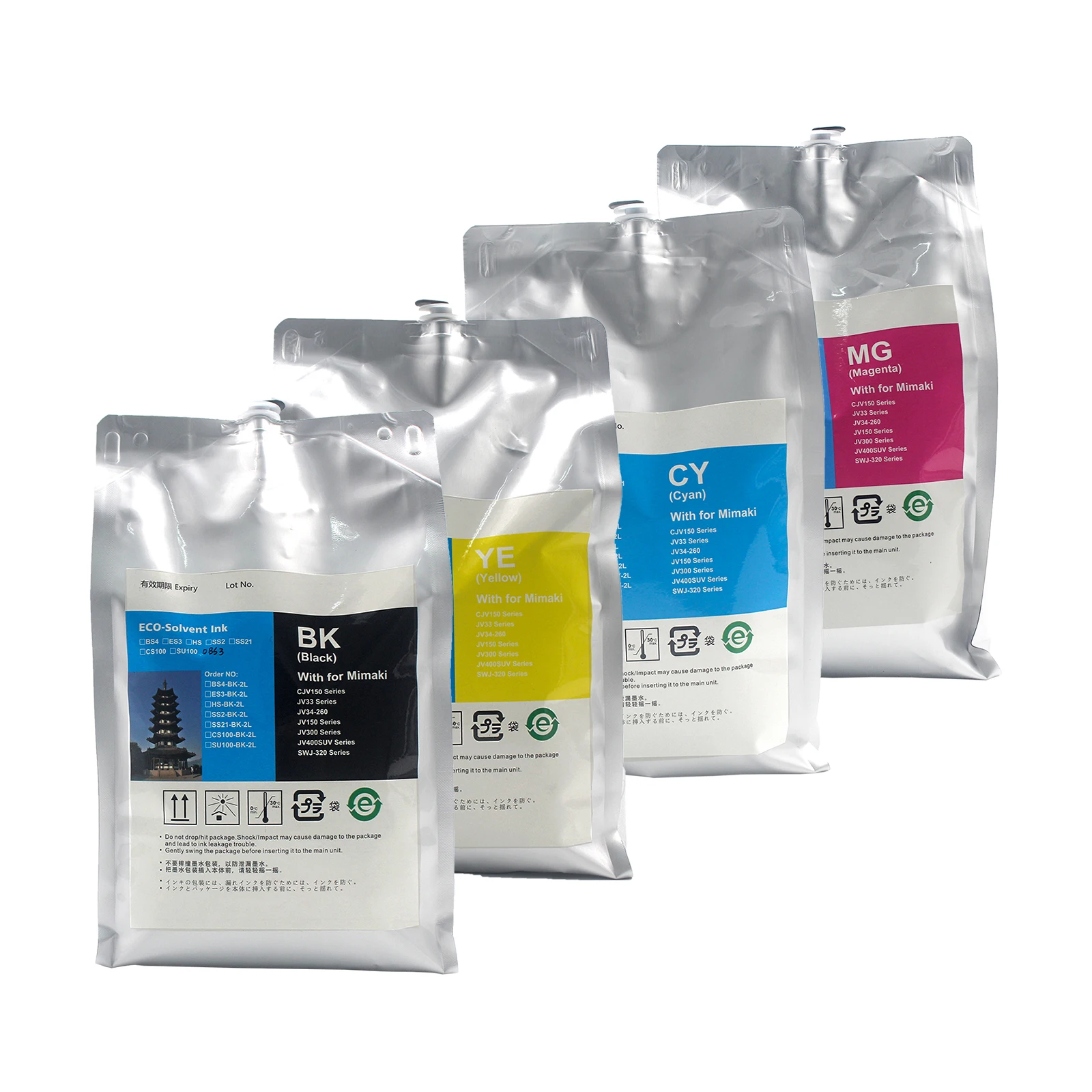 SB54 2000ml 2L Sublimation Ink With One Time Chip for Mimaki CJV150 CJV150-107 CJV150-130 CJV150-160 Printer