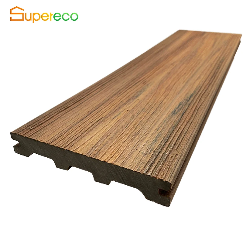 Terrace Flooring Solid Outdoor Wood Plastic Composite WPC Decking Anti-UV Water Proof Deck Wood Veneer For Swimming Pools