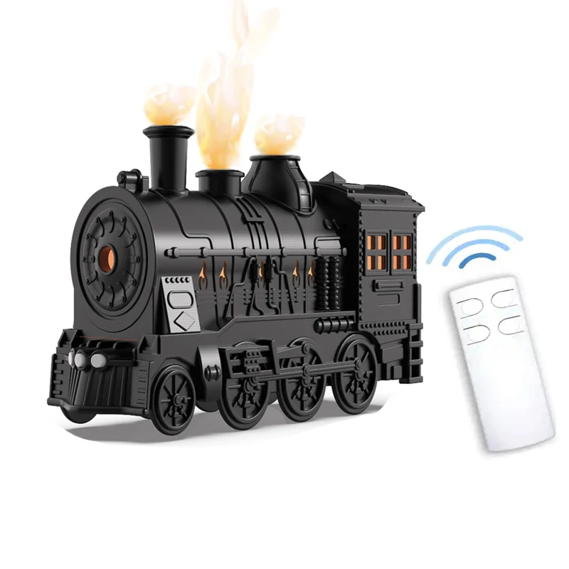 Creative Flame Ultrasonic Train Humidifier Steam Train Essential Oil Diffuser Mist Humidifier Train Diffusers For Household