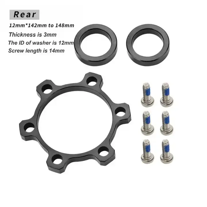 2024 Hub Adapter Change 100x15 to 110x15 142x12 to 148x12 110 148 Hub Spacer Washer 6 Bolt standard Thru Axle 15mm