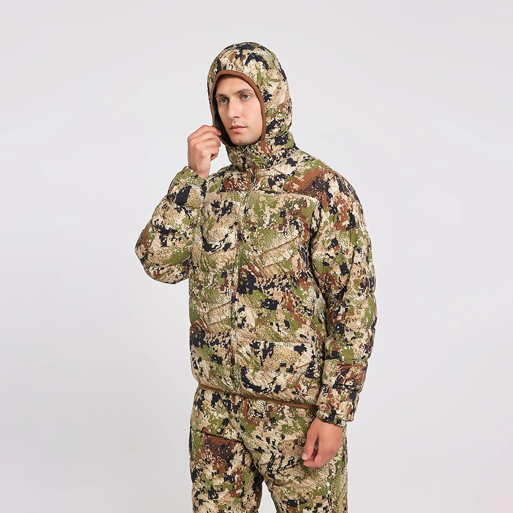 Custom Ambient Hoody Hunting Apparel Gear Wear Outdoor Camo Hoodie Spring Fall Fleece Lining Jacket Hunting Clothes for Men