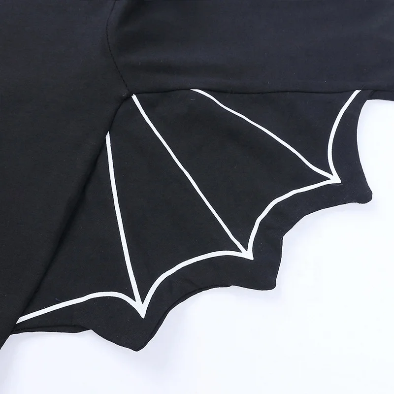 Factory custom Halloween funny style 100% cotton black bat baby animal costume