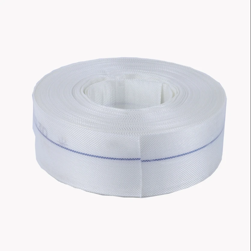 Low Price PE Canvas Hose White Braided Woven Hose for Agricultural Irrigation