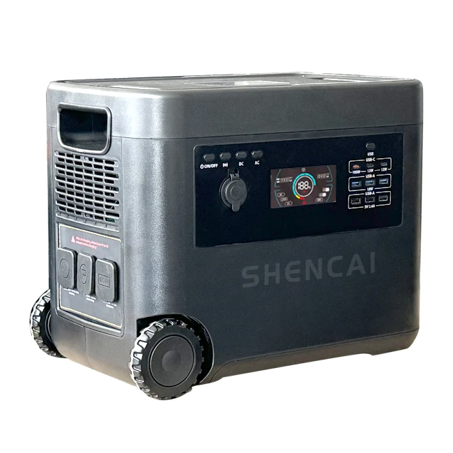 Shencai Portable Power Station 2300Wh Backup Lithium Lifepo4 Battery Packs For Outdoor RV Camping Home Emergency