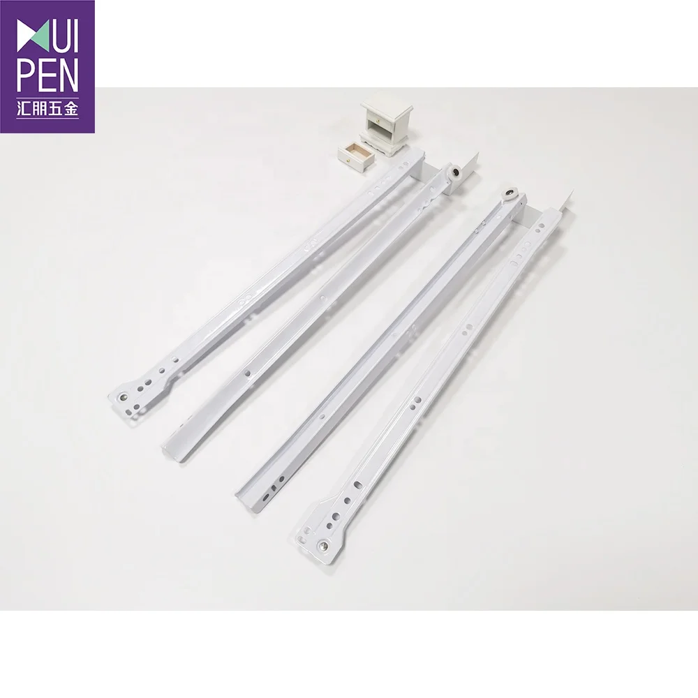 Factory price good quality epoxy powder coating paint Home Kitchen Cabinet Drawer Slides Hardware Telescopic Channel Rails Slide