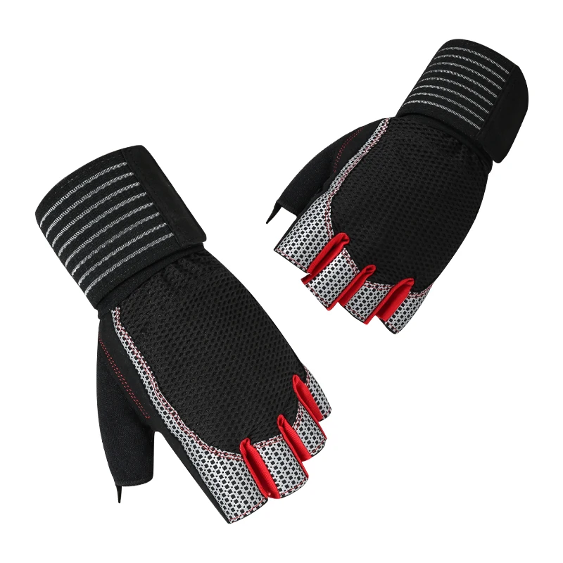 All Gym design Weightlifting leather gloves Customize Stylish weightlifting gloves with wrist support