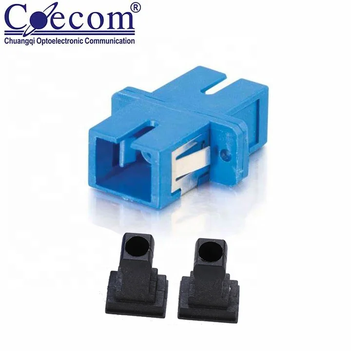 Overhead FTTH SC Adapter Single Mode SC Optical Fiber Adapter Outdoor SC Fiber Optic Adapter for Splice Patch Panel