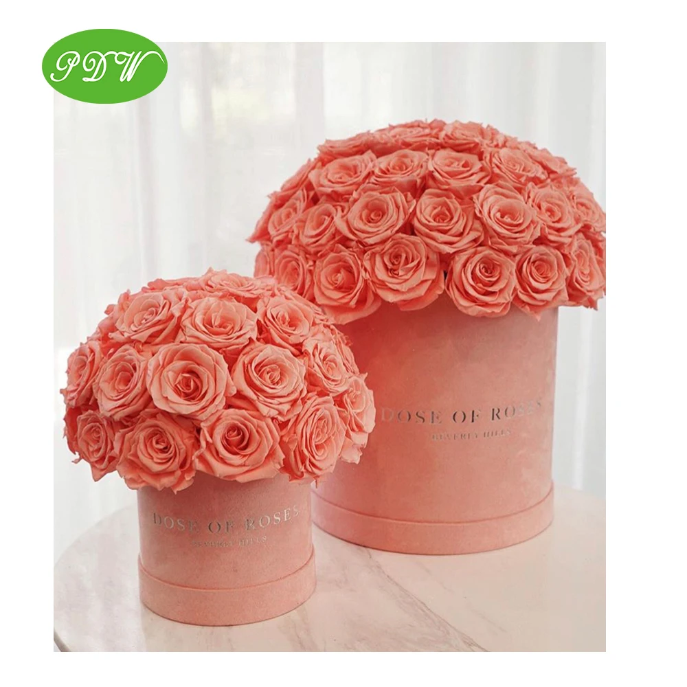 
Lovely Flower Cardboard Box with Mushroom Dome Foam Display Gift Box 