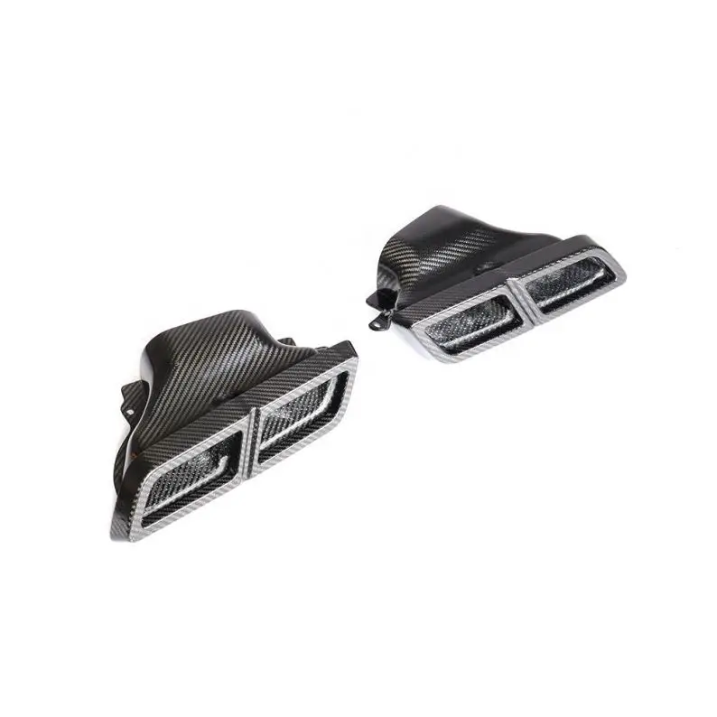 Универсальный выхлопной глушитель из углеродного волокна класса C, Класс E, класс S, наконечники для Mercedes Benz W205, W204, W222, W218, S63, S65 AMG