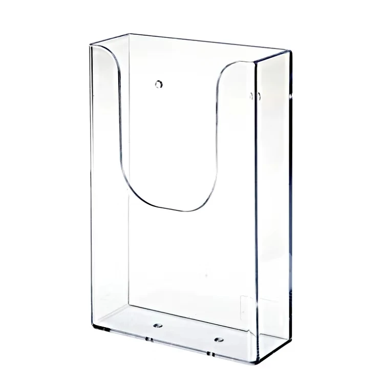 Factory Wholesale Wall Mounted Clear Acrylic Mail Holder Flyer Display Stand Brochure Holders
