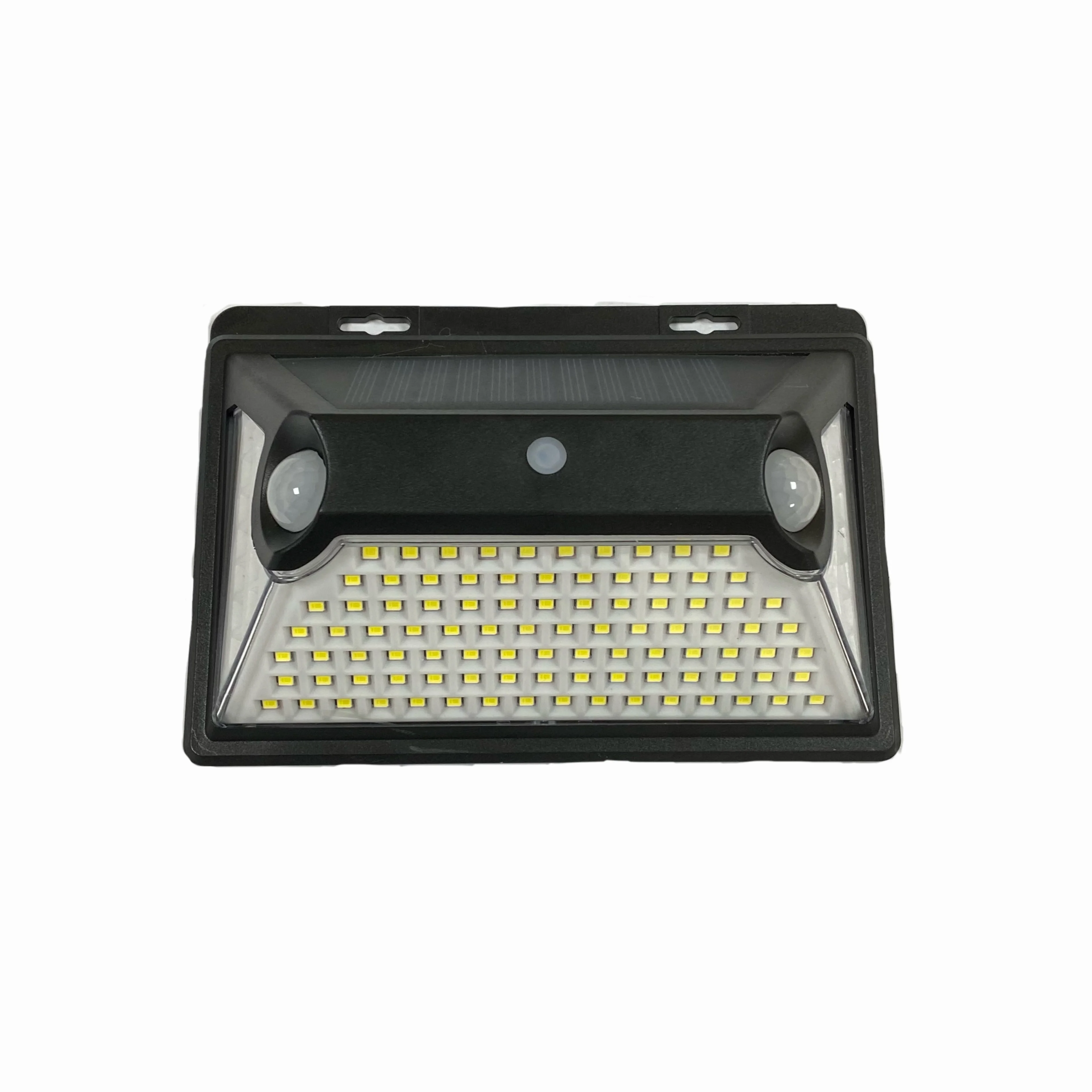 solar radar pir motion sensor 118 led wall light warm white outdoor emergency warm waterproof  human body induction