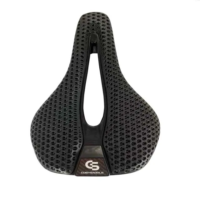 COSY SADDLE Manufacturer  3D printing bike seat  carbon bicycle saddle  carbon rail carbon base and shell black/orange/white