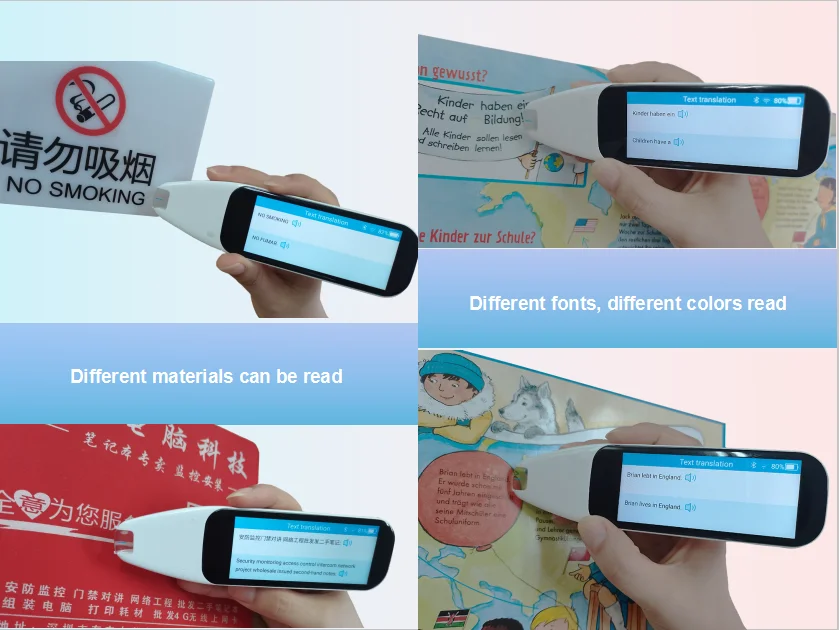 Xuezhiyou Portugal Russian Swedish mp3 phonic communicate Translation Translator Pen with big color screen