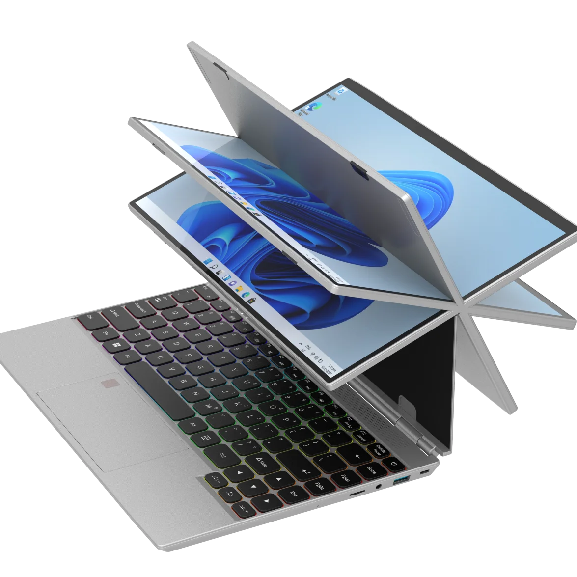 14 дюймов сенсорный экран ноутбука 2 в 1 ноутбук Celeron 11-го поколения N5105 Йога Ноутбук для бизнеса