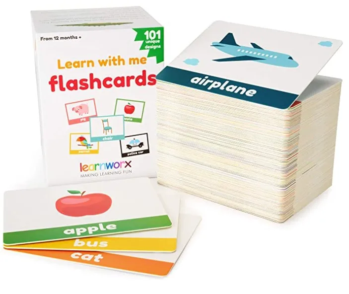 Toddler Flash Cards - 101 Baby Flash Cards - 202 Sides - Learn Objects, Numbers & Play Games - Toddler Learning Educational Toys