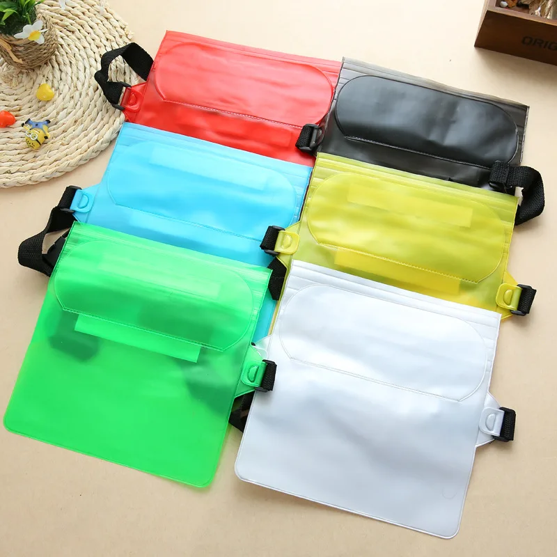 Customized Logo Waterproof Outdoor Sports Swimming PVC Mobile Phone Waterproof Bag Touch Screen Phone Bag