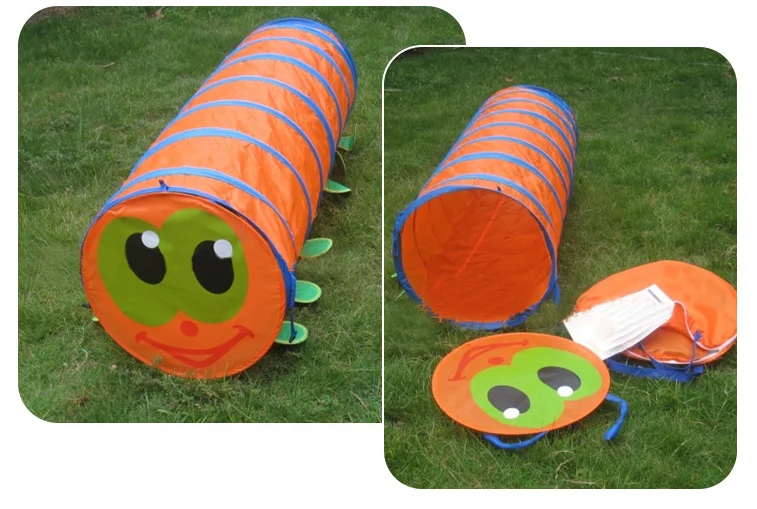 children crawling folding tunnel kids play tunnel tent