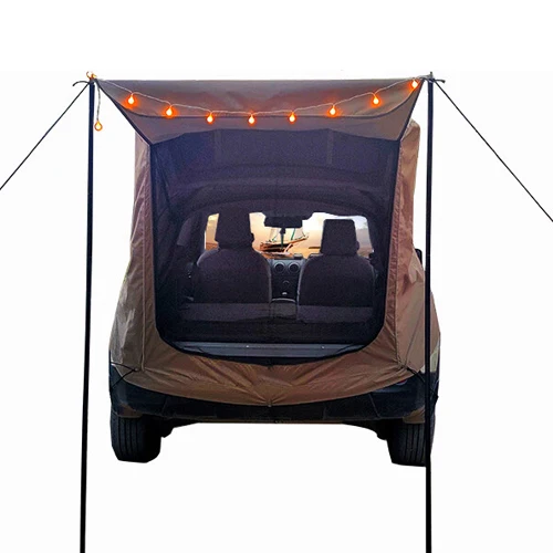 XIASHENG Outdoor Camping Hiking Tent Self-Driving Car Tail Extension Awning Sunshade Universal Trailer Rainproof Oxford Fabric