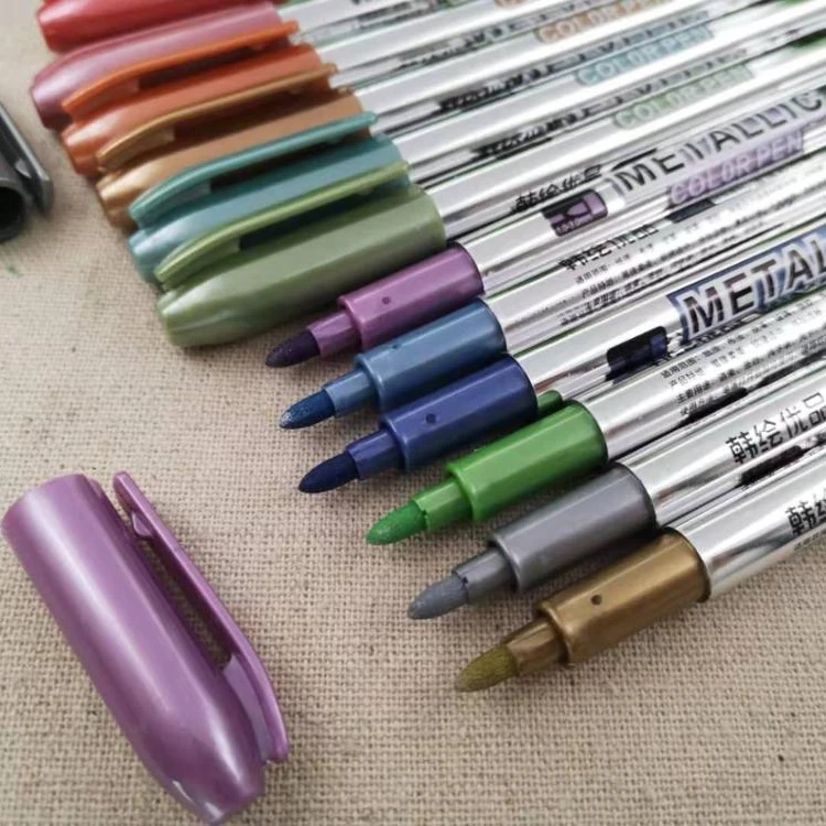 
DIY npon toxic metallic marker pens 