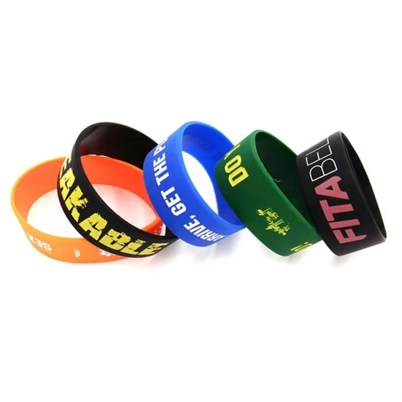 Custom comfortable and soft silicone wristband Elastic wristband sports silicone bracelet
