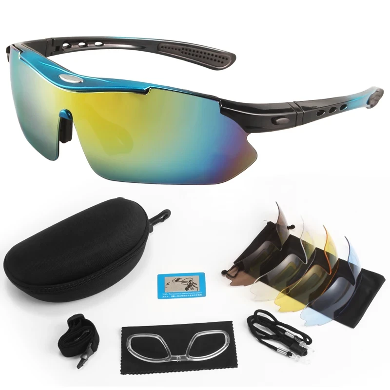 Profession Sport Polarized Men Sunglasses Road Cycling Glasses Mountain Bike Glasses Goggles Eyewear 5 Lens Glasses