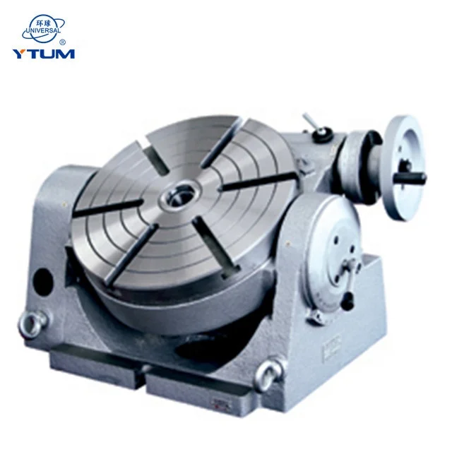 
universal 8 inch Hor.&Vert.4th axis tilting motorized welding CNC index Rotary Table milling machine 