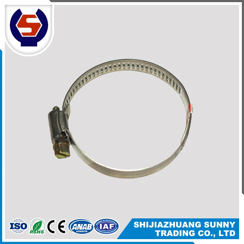 High Elastic And Compressive Stainless Steel Clamp Steel Double Bolt Hose Clamp