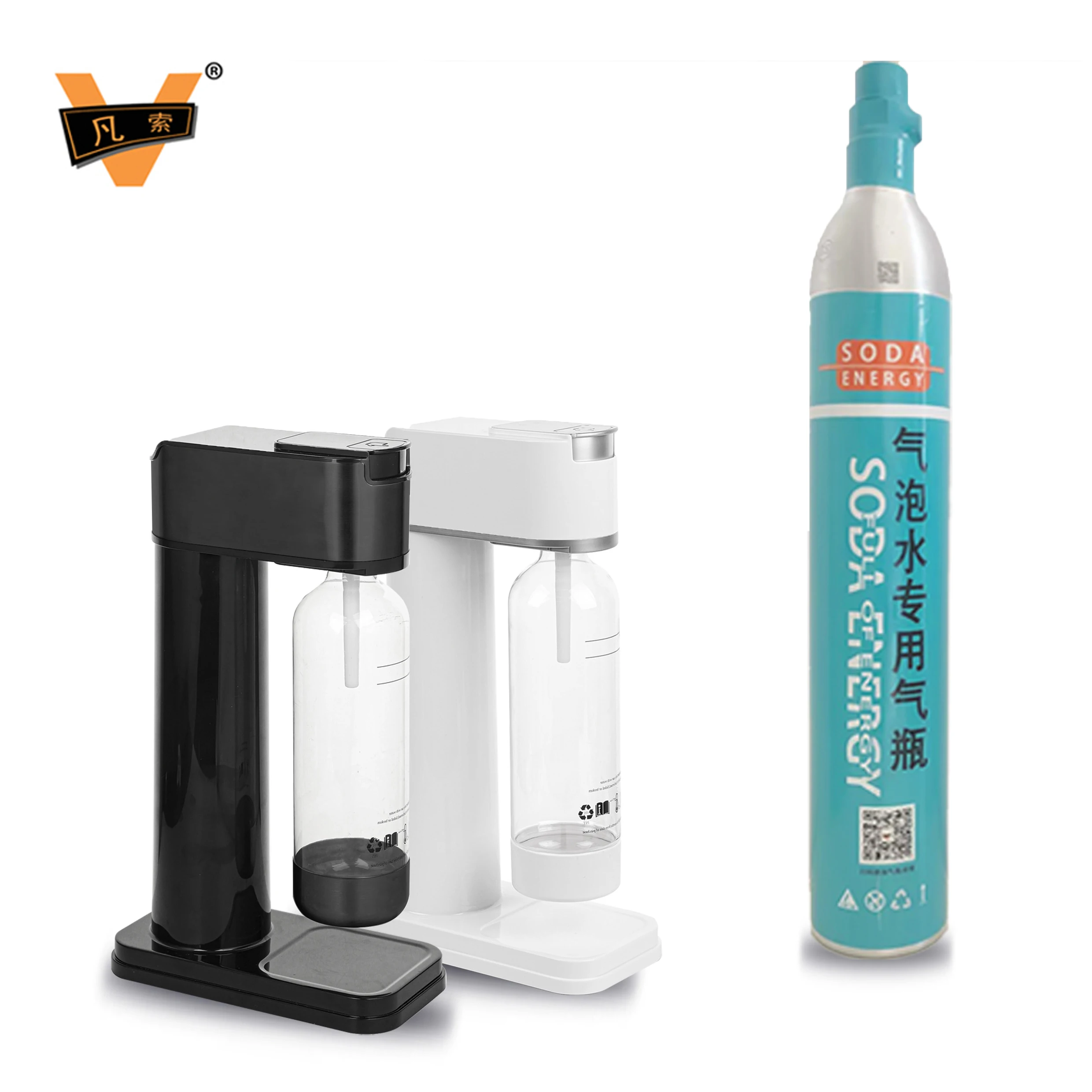 VS Soda Makder Co2 Soda Cylinder 425g 360g 0.6l Co2 Aluminum Cylinder Factory Supply