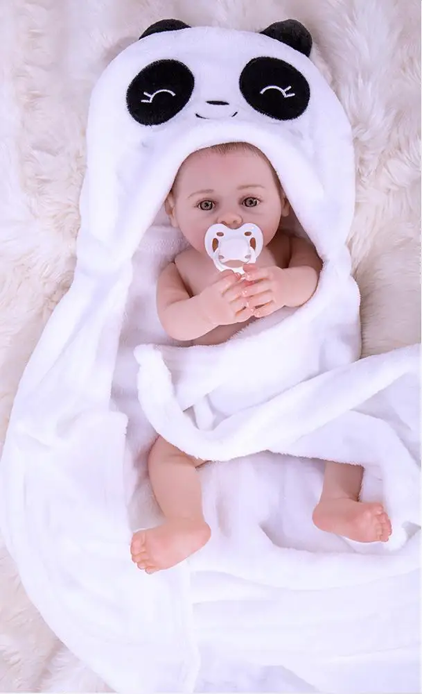 Lovely toy realistic 21 inch full body silicone reborn baby paly doll 44cm lifelike newborn babies