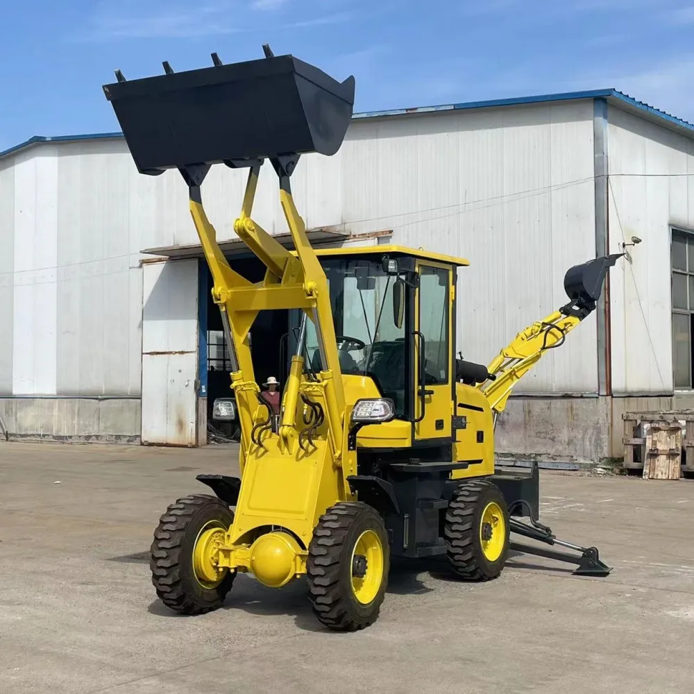 Manufacturer 4x4 Back hoe Loader Excavator Loader China Wheel Mini Backhoe Loader with Cheap Price.