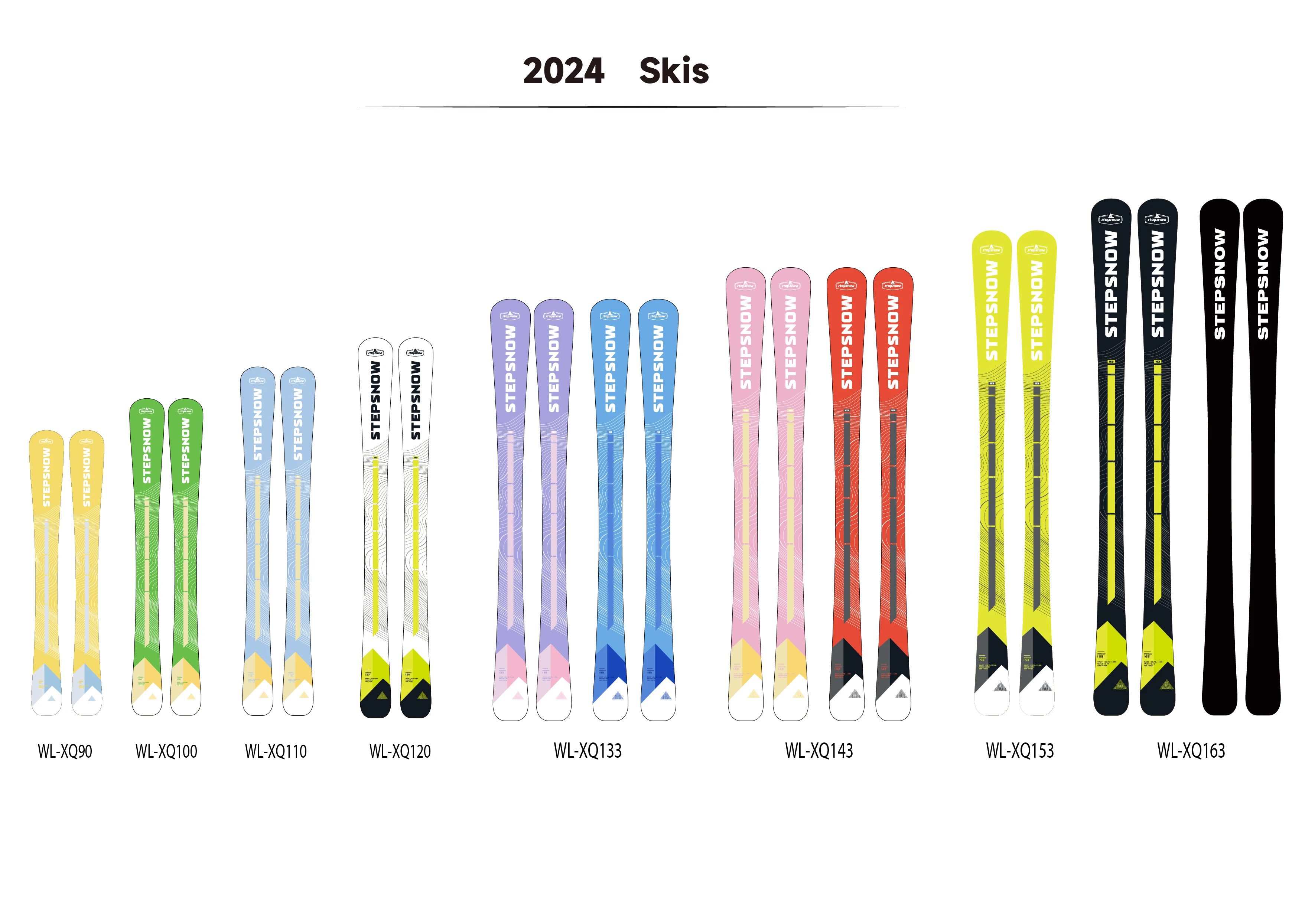 2024 Wholesale price  imported  wood core  custom  skis board  alpine  mountain  snow skis and snowboard