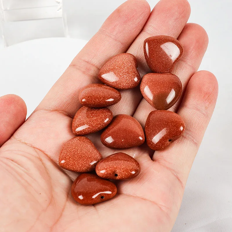 High quality nature jade stone different color small mini heart shape semi-precious stone crafts for home decoration