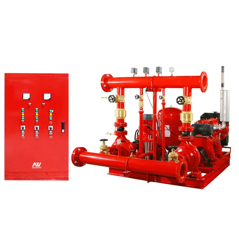 High quality fire water pump diesel/electric/pipeline pressure boosting pump fire pump set