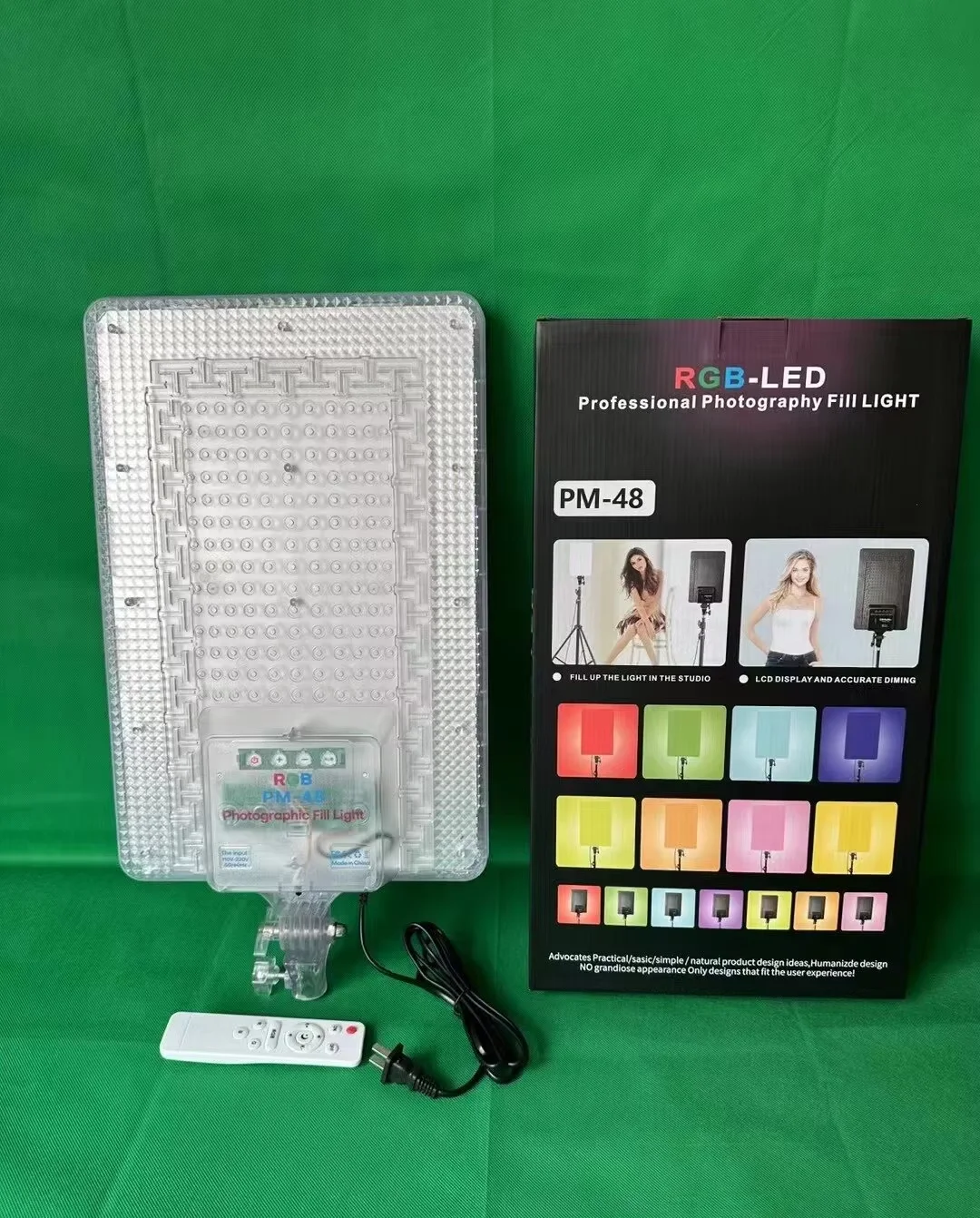 Professional 24 19 16 Inch RGB Color Temperature Adjustable LED Fill Light for Photo & Video Shooting for Studio Use