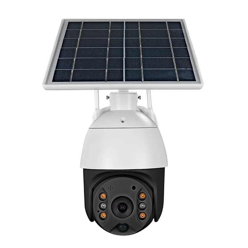 US EU two-way audio IP66 Human body induction surveillance TF card 4G SIM card solar camera